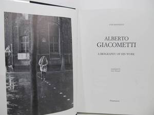 Large GIACOMMETTI Hardcover Art Book&nbsp