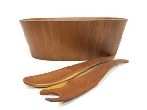 Very Nice Group of Mid Century Teak Serving Ware