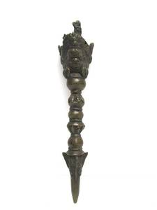 Antique Tibetan Bronze Ritual Dagger