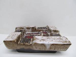 Large Chunky Mid Century Ceramic Ashtray