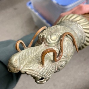 Old Tibetan Ceremonial Ritual Dragon Horn