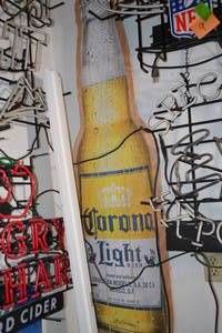 lot 22 image: Corona Light Wood Wall Sign