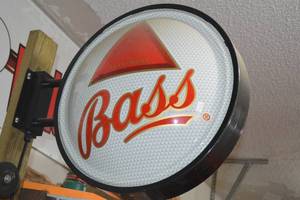 lot 29 image: bass barber shop style sign