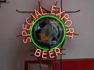 lot 17 image: Special Export Beer Sailing Ship Neon Sign - TESTED WORKS