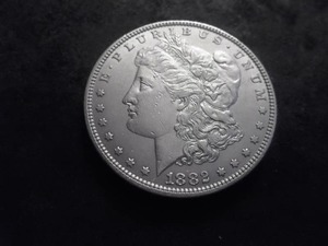 lot 7 image: 1882 Morgan Silver Dollar