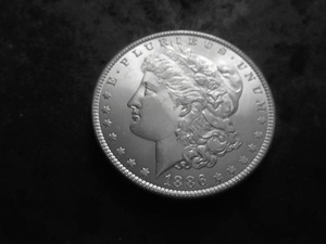 lot 13 image: 1886 Morgan Silver Dollar