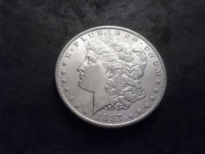 lot 14 image: 1887 Morgan Silver Dollar