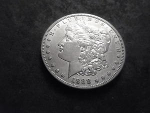 lot 17 image: 1888 S Morgan Silver Dollar