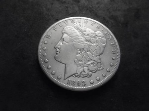 lot 23 image: 1892 CC Morgan Silver Dollar