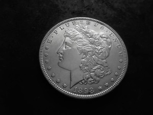 lot 28 image: 1898 Morgan Silver Dollar