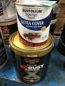 lot 74 image: EASY CARE XORUST PAINT AND RUST OLEUM