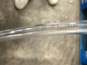 lot 123 image: CLEAR VINYL TUBING