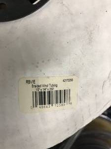 lot 124 image: BRAIDED VINYL TUBING