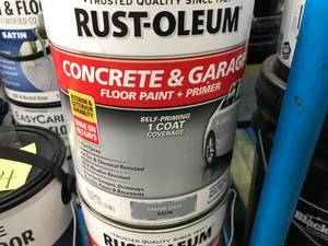 lot 156 image: RUST OLEUM CONCRETE AND FLOOR PAINT