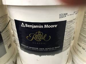 lot 181 image: BENJAMIN MOORE ACRYLIC PAINT