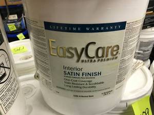 lot 208 image: EASY CARE INTERIOR SATIN PAINT