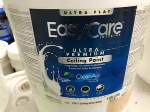lot 214 image: EASY CARE ULTRA FLAT CEILING PAINT