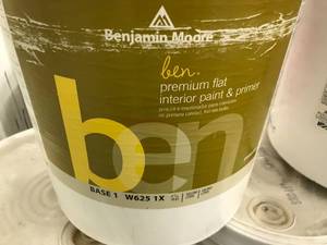 lot 220 image: BENJAMIN MOORE INTERIOR FLAT PAINT