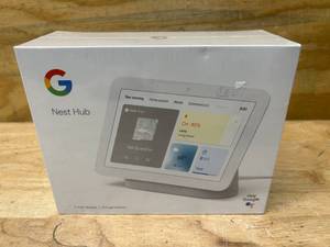 GOOGLE Nest Hub 2nd Gen - Smart Home Speaker and 7 in. Display with Google Assistant - Chalk