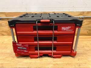 MILWAUKEE PACKOUT 22 in. Modular 3-Drawer Tool Box with Metal Reinforced Corners
