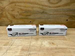 WALKERS Lot of 2 Pairs of- Full Frame Padded Safety Glasses Clear, Multi, One Size