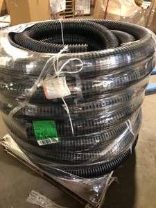 Advanced Drainage Systems 4 in. x 100 ft. Singlewall Perforated Drain Pipe   Customer Returns See Pictures