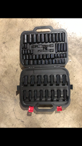 Husky 12 in. Drive SAEMetric 6-Point Impact Socket Set (64-Piece)  Customer Returns See Pictures