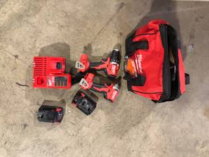 Milwaukee M18 18V Lithium-Ion Cordless Drill DriverImpact Driver Combo Kit (2-Tool) W Two 1.5Ah Batteries, Charger Tool Bag  Customer Returns See Pictures