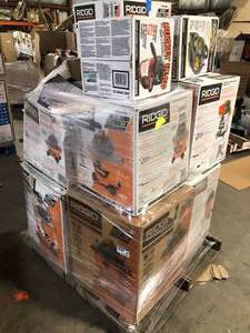 Pallet of Assorted Ridgid WetDry Shop Vacs Various Sizes and Conditions Customer Returns See Pictures