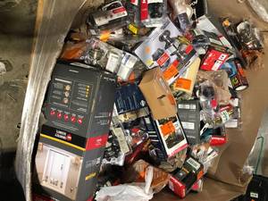 Gaylord of Assorted Door Locks and Handles Various Models and Conditions  Customer Returns See Pictures