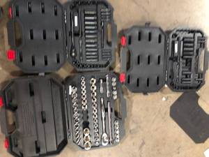Lot of 3 Husky Mechanics Tool Sets Various Sizes and Conditions  Customer Returns See Pictures
