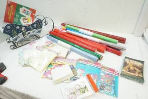lot 50 image: Variety Of Stationary & Wrapping Paper