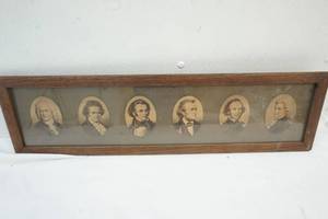 lot 58 image: Vintage Musician Composers Picture