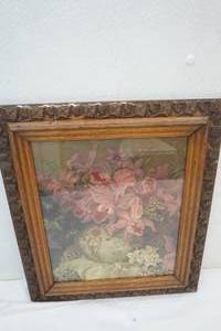 lot 61 image: Flowers in a Vase Picture