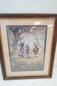 lot 66 image: Girls With Hats Picture