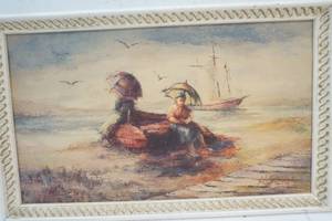 lot 72 image: Seaside Print & Frame
