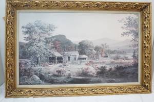 lot 104 image: Farm Scene Picture