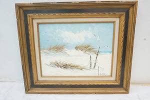lot 122 image: Oil Painting of Ocean by Lepare