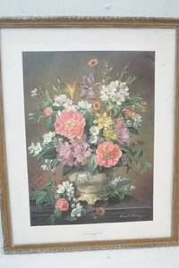 lot 134 image: Blossom Iris and Peonies by Albert Williams