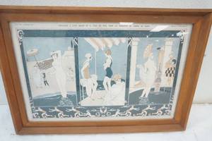 lot 143 image: Picture of Ladies by Dessin De George Barbier