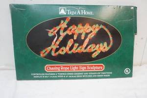 lot 158 image: Chasing Rope Light Sign Sculpture