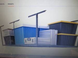 lot 108 image: FLEXIMOUNTS GR48NC 4x8 Overhead Gar...