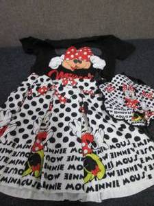 lot 176 image: Minnie Mouse Dress Up Outfit Size7-...