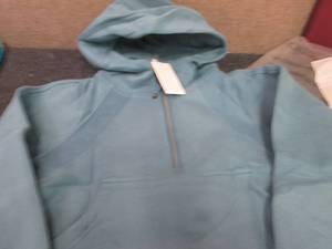 lot 215 image: Ladies Medium Short Half Zip Hoodie...