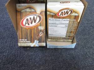 lot 220 image: 12- 6pks A&W on th Go Drink Packets...