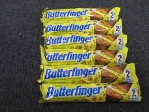 lot 378 image: 6- 3.7 oz Butterfinger Bars...