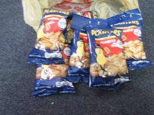 lot 408 image: 6- 6 oz Bags Planters Salted Peanut...