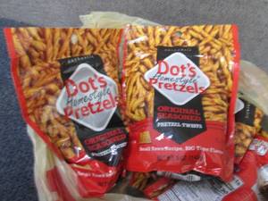lot 428 image: 6- 5 oz Dots Pretzels...