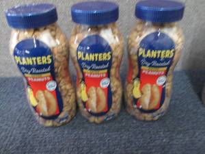 lot 476 image: 3- 16 oz Planters Salted Peanuts...