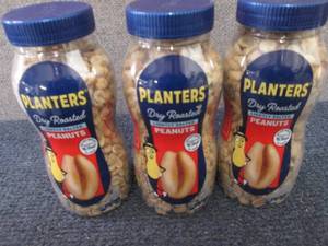 lot 481 image: 3- 16 oz Planters Lightly Salted Pe...